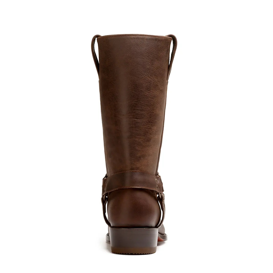 Cavalry Square Toe Harness Boot Testa Brown Gavel Boots