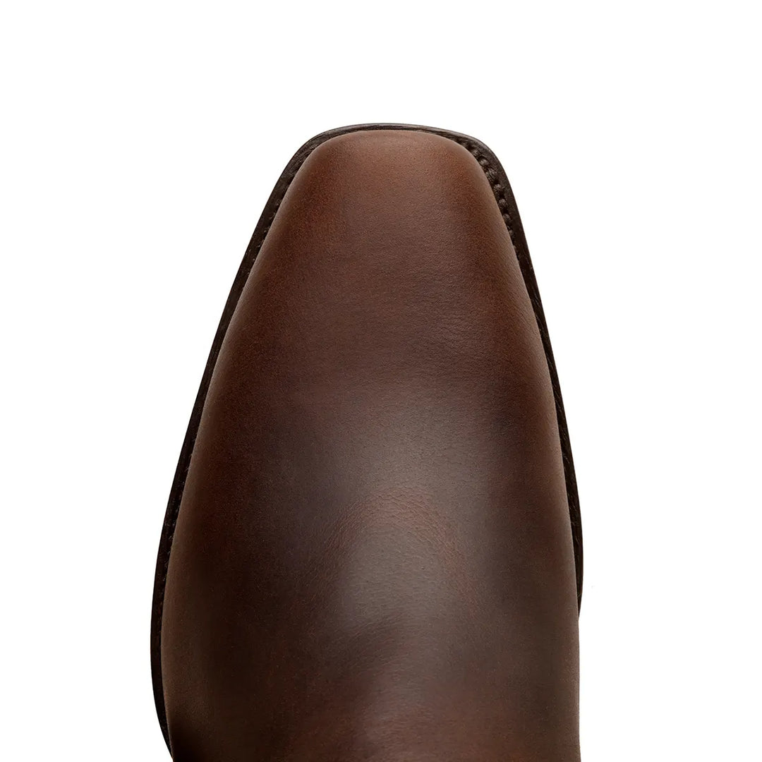 Cavalry Square Toe Harness Boot - Testa Brown
