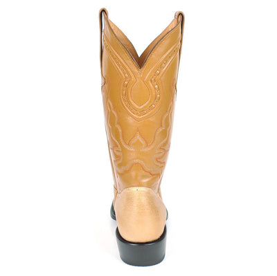 Travis Smooth Ostrich Classic Western Boot - Oryx