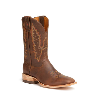 Rio Distressed Leather Rodeo Square Toe Boot - Encino Bronze