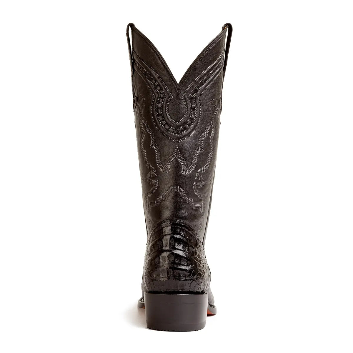 Harris Caiman Belly Classic Western Boot - Black