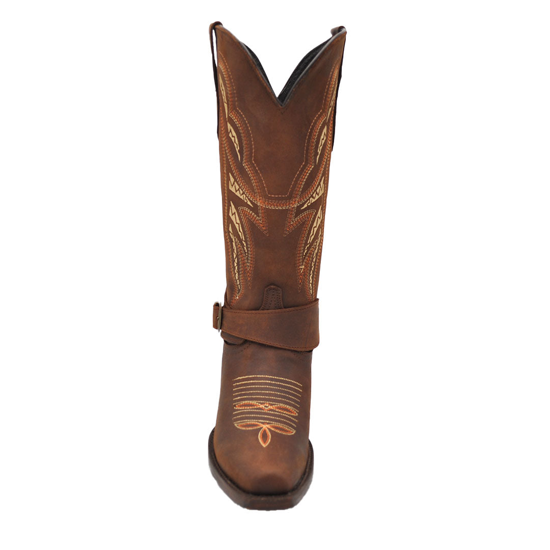 Luma Africa Women's Chocolate Snip Toe Boots