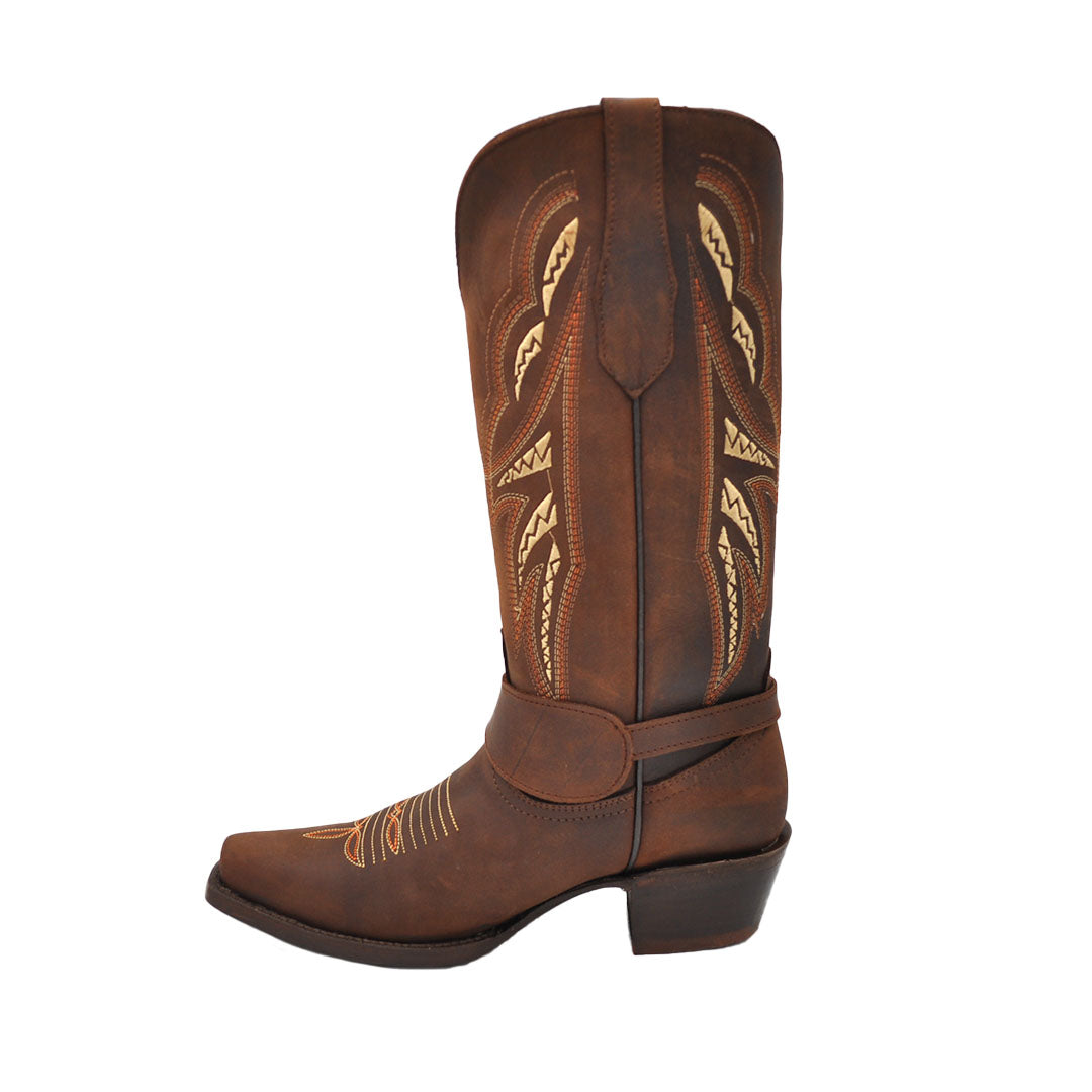 Luma Africa Women's Chocolate Snip Toe Boots