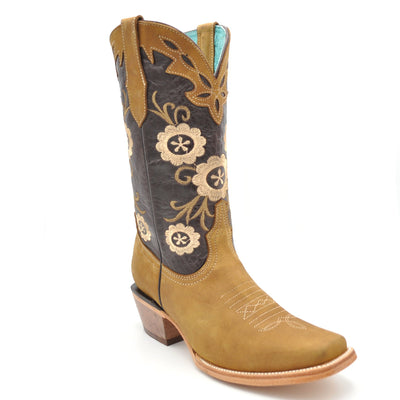 Luma Valeria Women's Brown Square Toe Boots