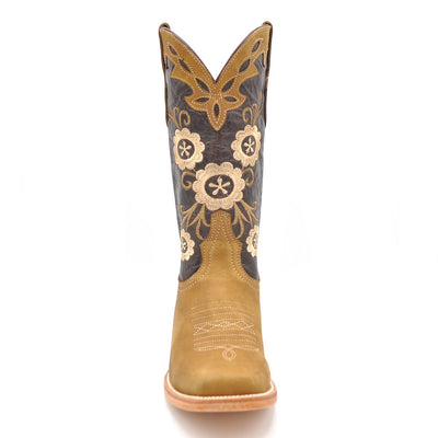 Luma Valeria Women's Brown Square Toe Boots