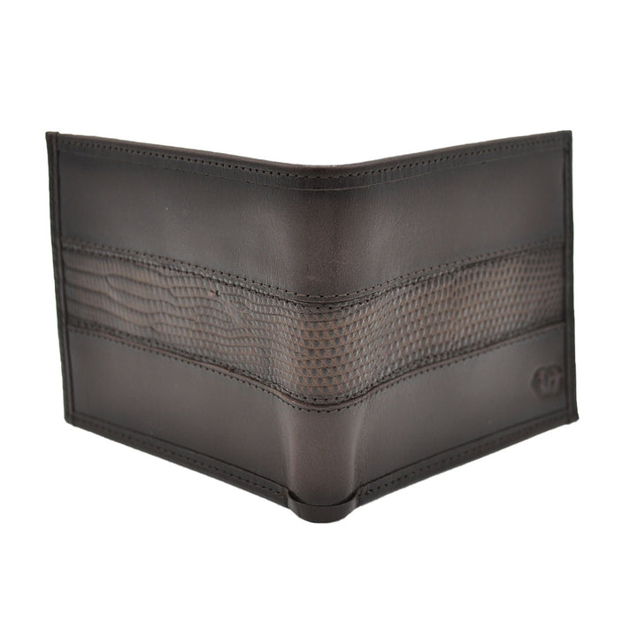 E.C. Men's Lizard Brown Bifold Wallet