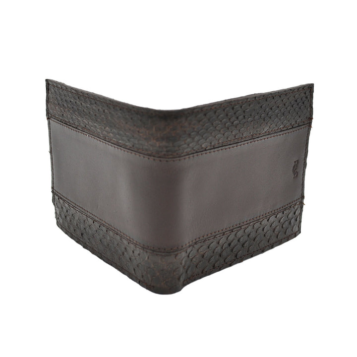 E.C. Men's Snake Brown Bifold Wallet