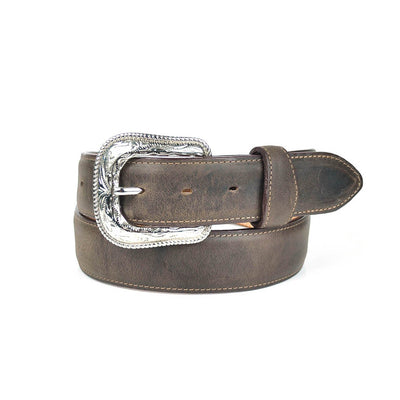 Gavel Crazy Horse Leather Western Belt - Encino Brown