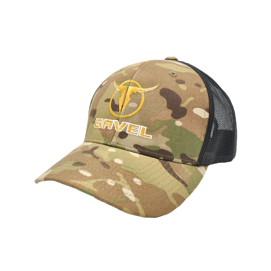 Gavel Yupoong Retro Green/Black Camo Cap